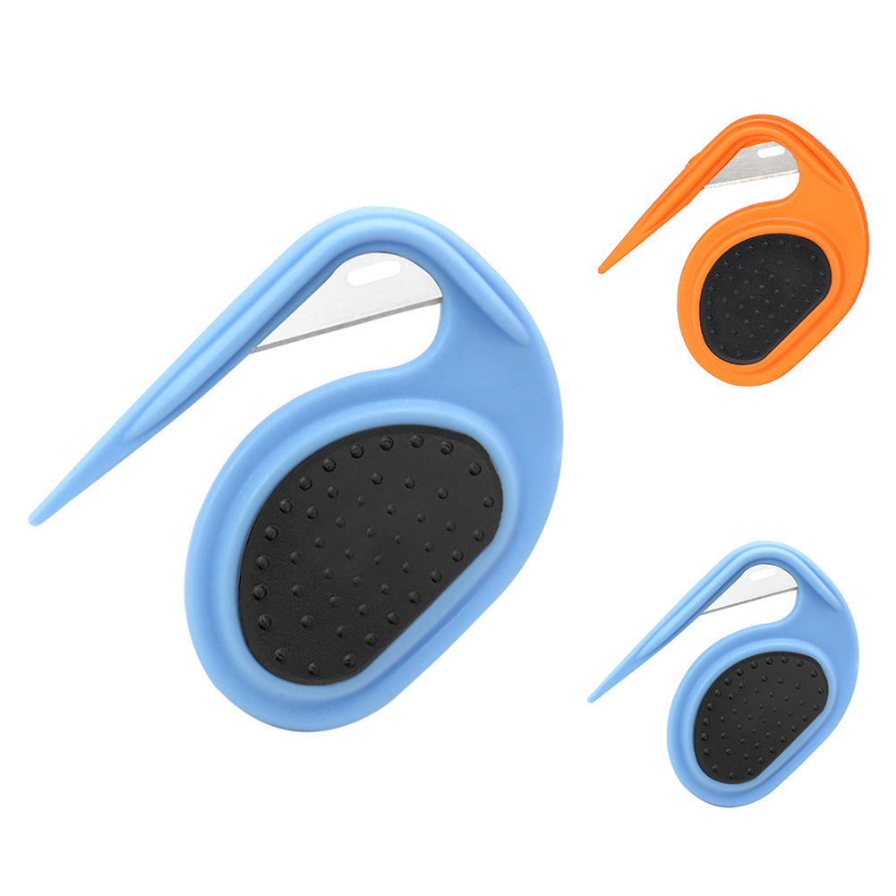 Pet Dog Open Knot Comb With Anti Slip Handle Deep Cleaning Improves Circulation Shedding Grooming Trimmer Comb For Dogs Cats blue