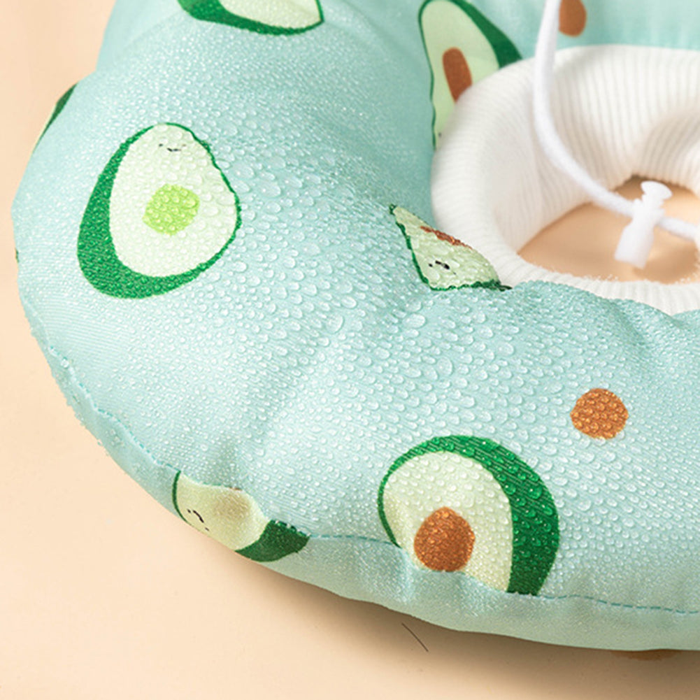 8cm Diameter Pet Elizabethan Collar Waterproof Anti Licking Anti-Bite Dog Cone Collar Alternative E Collar For After Surgery flamingo medium size