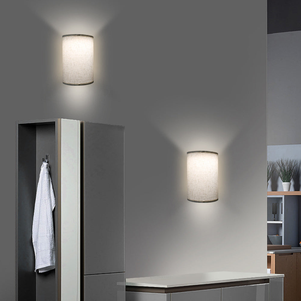 2pcs Led Wall Lamp With Remote Control 3 Color Temperature Rechargeable Wireless Design Bedroom Bedside Lamp For Bedrooms Living Rooms Dual color charging