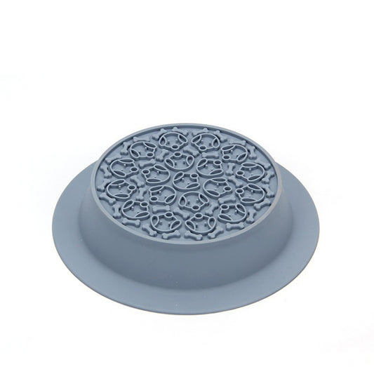 Slow Feeder Dog Bowls Dual-use Food-grade Silicone Slow Down Eating Food Water Bowl Pet Supplies For Puppy Cats Blue