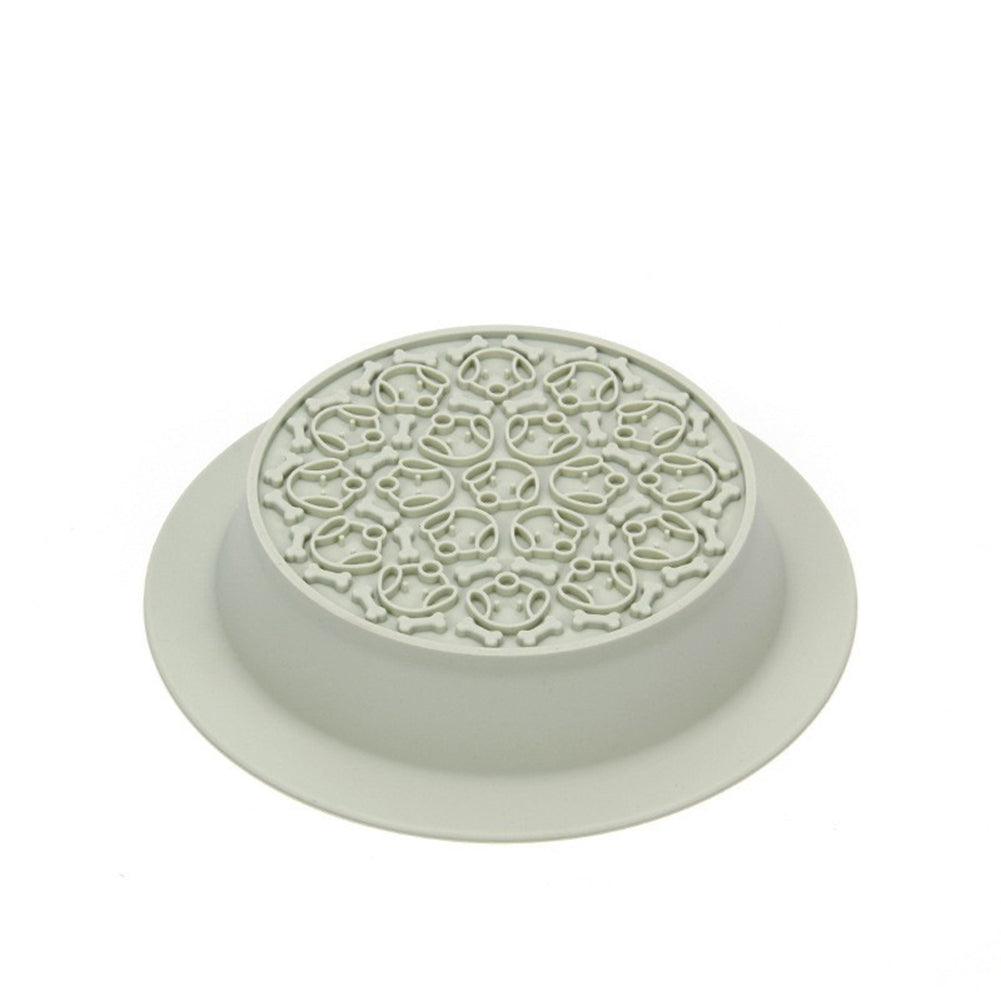 Slow Feeder Dog Bowls Dual-use Food-grade Silicone Slow Down Eating Food Water Bowl Pet Supplies For Puppy Cats Pink