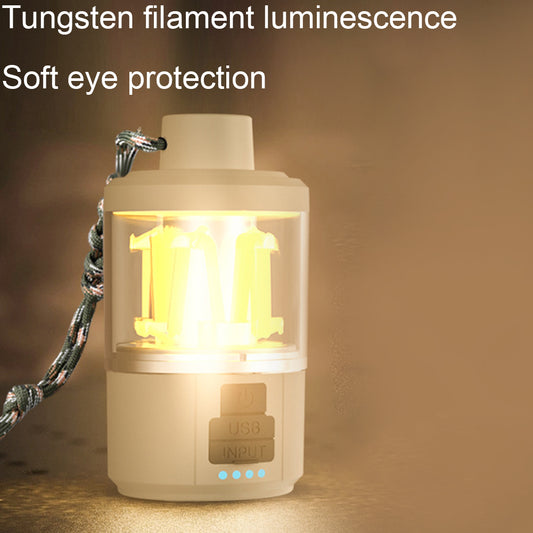 3W Portable Led Camping Light 180 LM Stepless Dimming Hanging Tent Light For Camping/Hiking/Fishing/Hurricane/Emergency (115 x 59mm) Camping light
