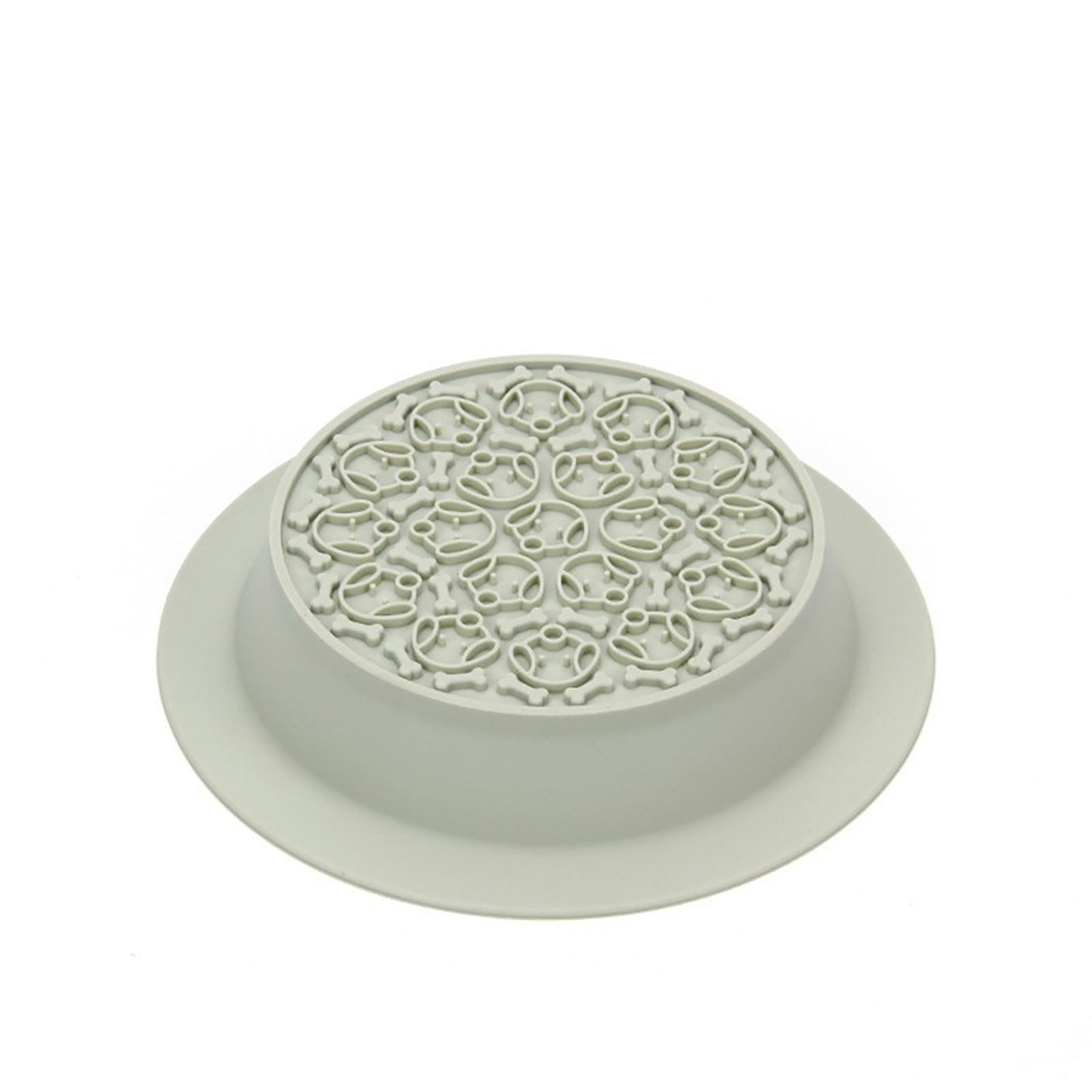 Slow Feeder Dog Bowls Dual-use Food-grade Silicone Slow Down Eating Food Water Bowl Pet Supplies For Puppy Cats Green