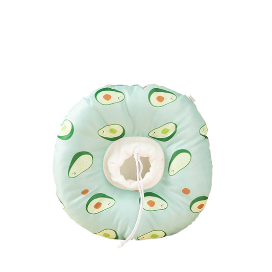 8cm Diameter Pet Elizabethan Collar Waterproof Anti Licking Anti-Bite Dog Cone Collar Alternative E Collar For After Surgery Waterproof avocado medium size