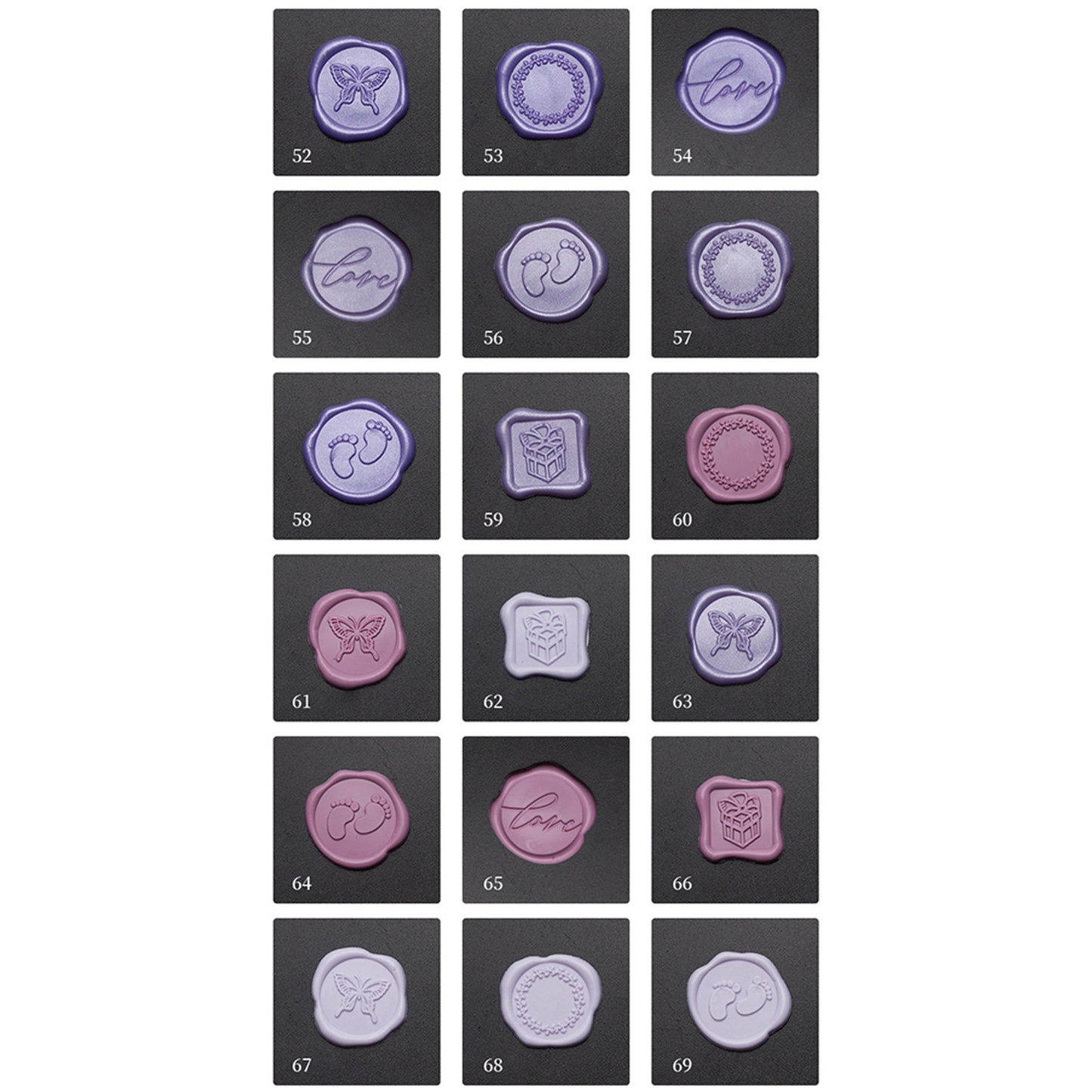 Wax Seal Stickers DIY Metallic Lignt Gold Self-Adhesive Stickers Wedding Invitation Envelope Seal Stickers 20 Pcs white color