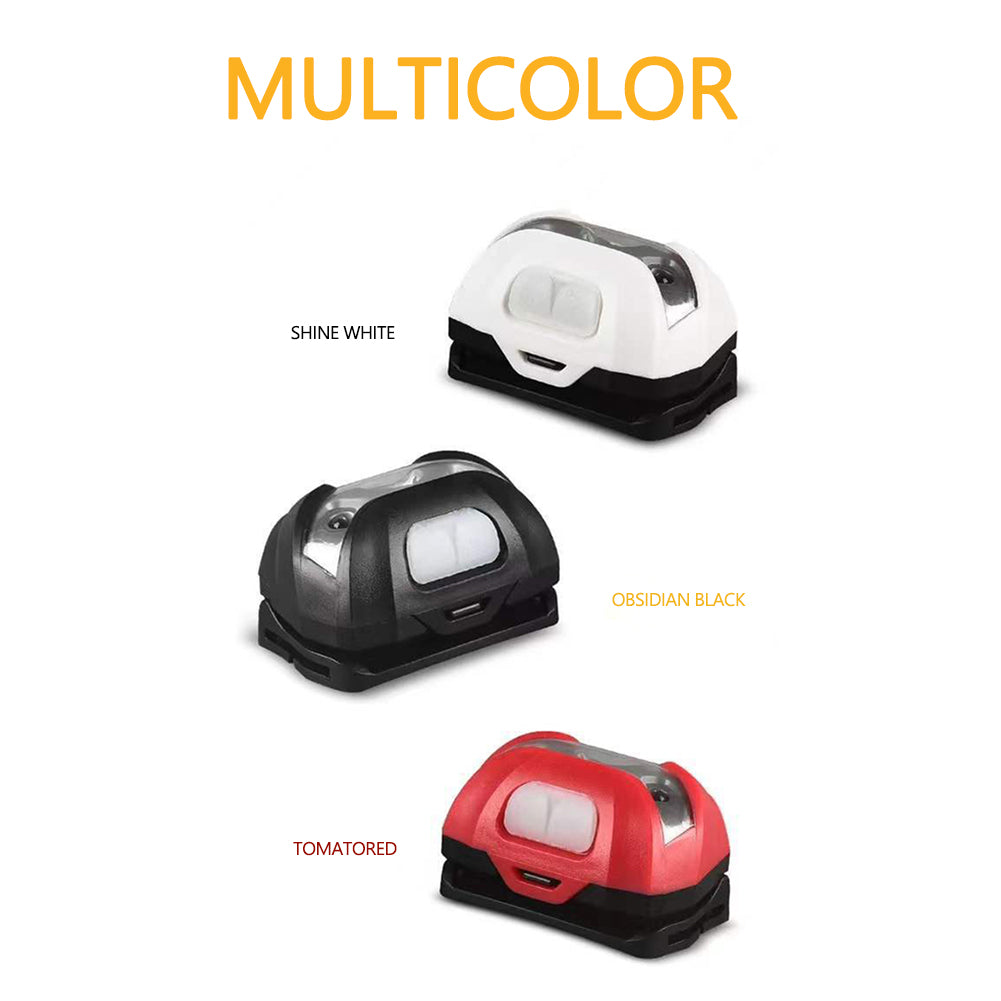 3w LED Headlight With Motion Sensor 3 Modes Super Bright Long-lasting Head Front Light Emergency Light For Exploring Running Fishing red