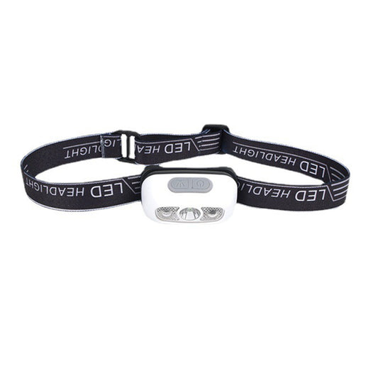 LED Headlamp With 2 Modes Outdoor Camping Headlamps 55° Azimuth Adjustment Lightweight Headlight For Outdoor Camping White