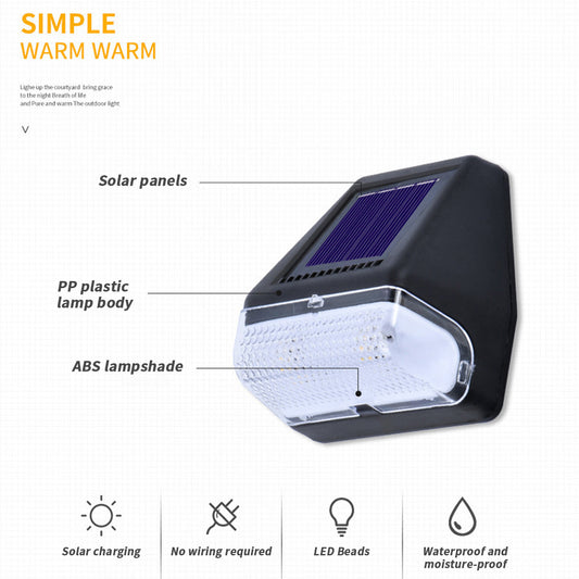 4 Pack Led Solar Deck Lights Outdoor Waterproof Step Lights Auto On/Off Fence Lamp For Stairs Step Railing Yard Patio solar wall light