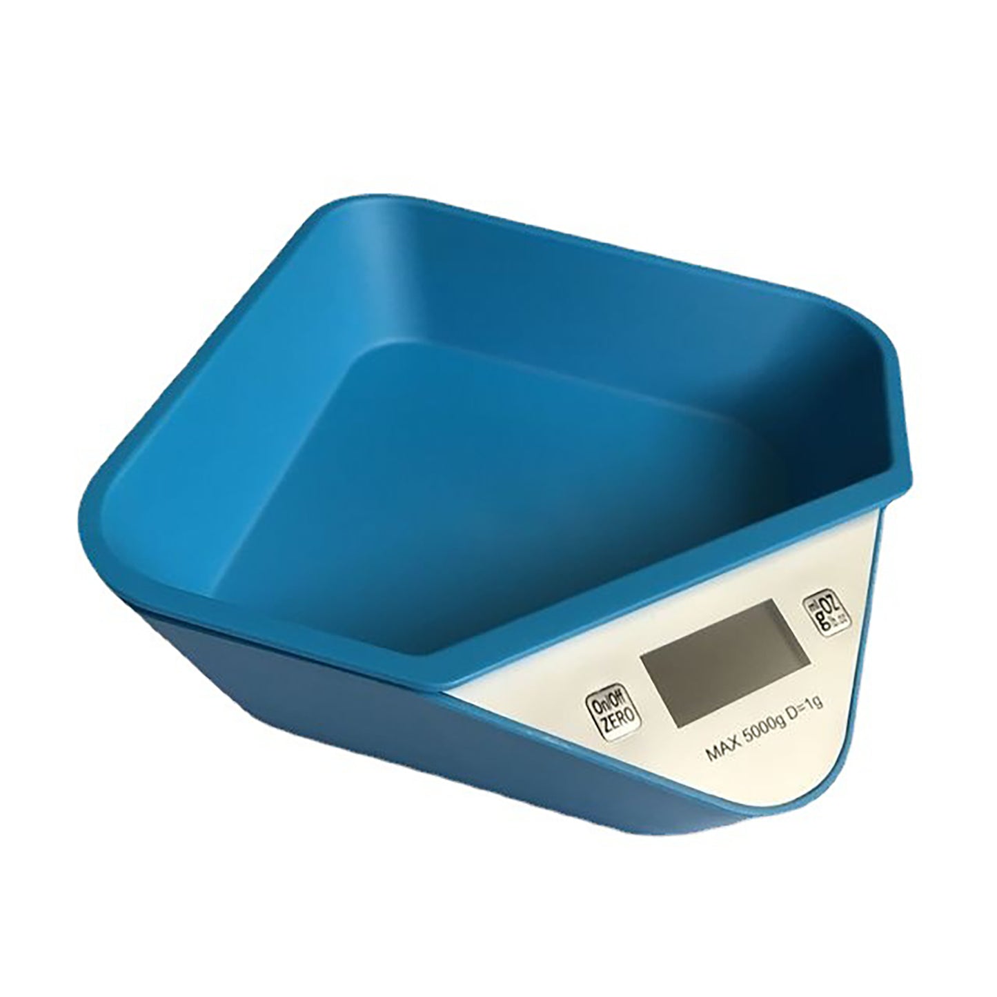 Pet Food Measuring Scale Highly Accurate 5000g Kitchen Digital Food Scale With Bowl For Feeding Pet Cooking Baking blue