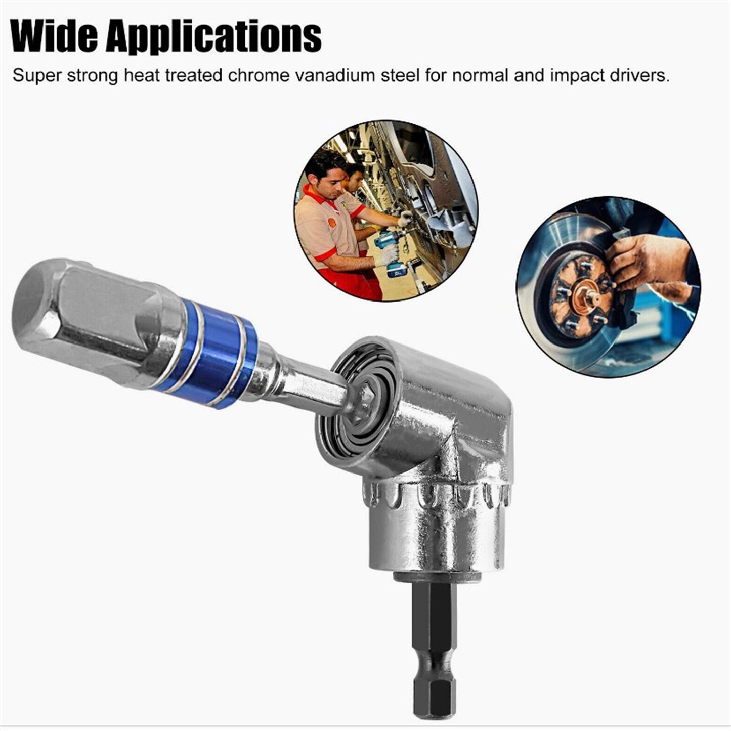 8pcs Flexible Drill Bit Extension Set With 1/4In Hex Shank For Hex Nut Drivers Impact Hole Saws Shovel Drills 8pcs