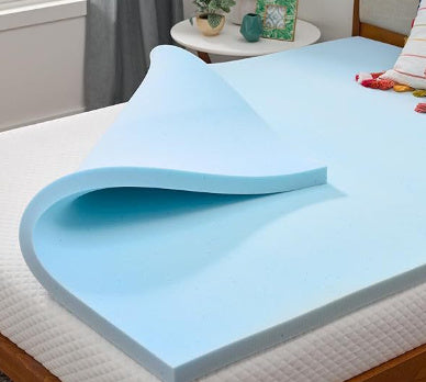 Solid Color Memory Foam Mattress Cover