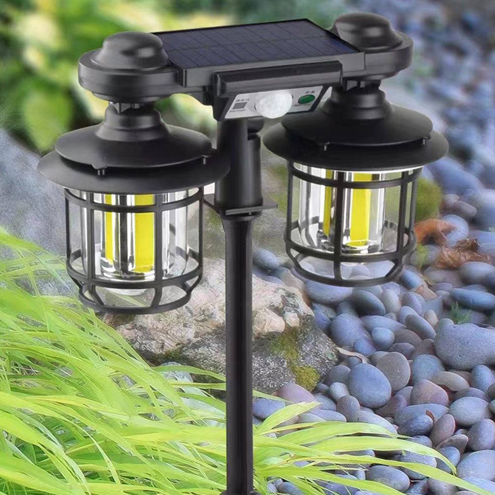 Solar Outdoor Lights 192COB Solar Powered Lights Waterproof Landscape Security Lamps For Yard Garden Driveway Pathway split round