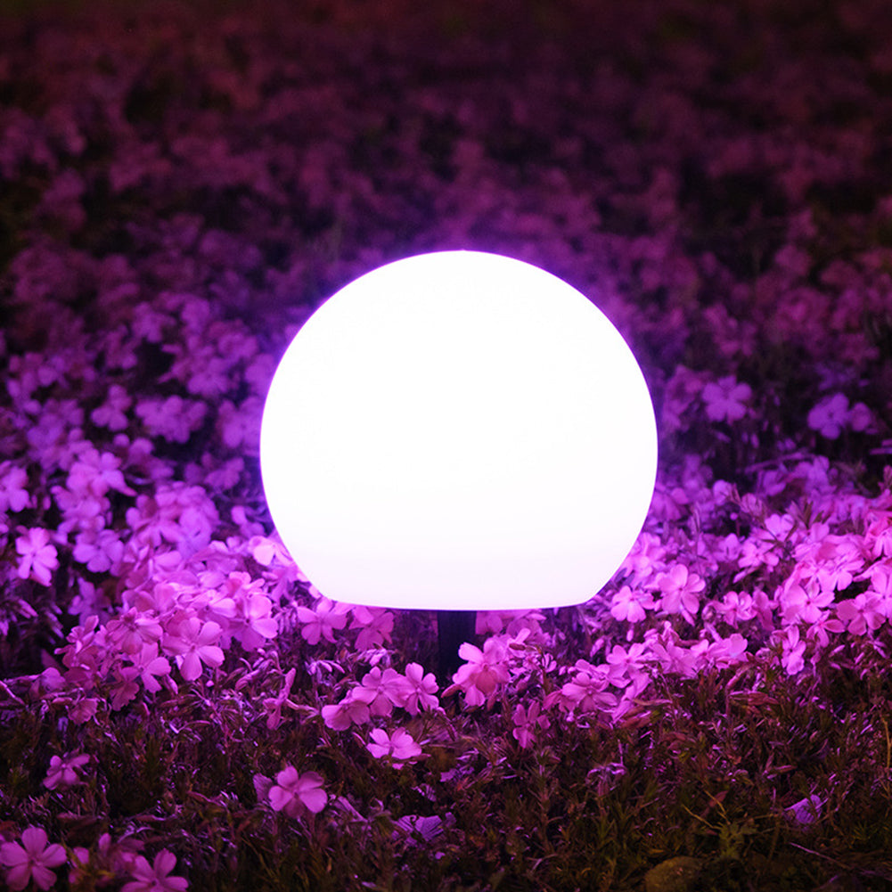 Solar LED Ball Lights Color Changing Outdoor Ip65 Waterproof Garden Solar Globe Lamp 15cm