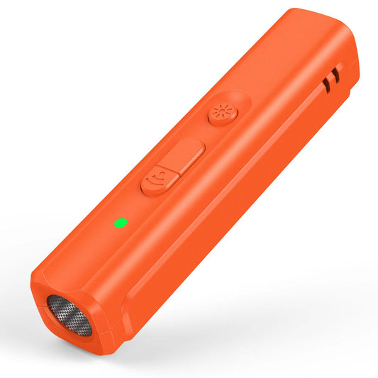 Ultrasonic Dog Bark Deterrent Bad Behavior Prevention Dog Trainer With Lanyard Barking Control Device For Indoor Outdoor Repeller N11 Orange