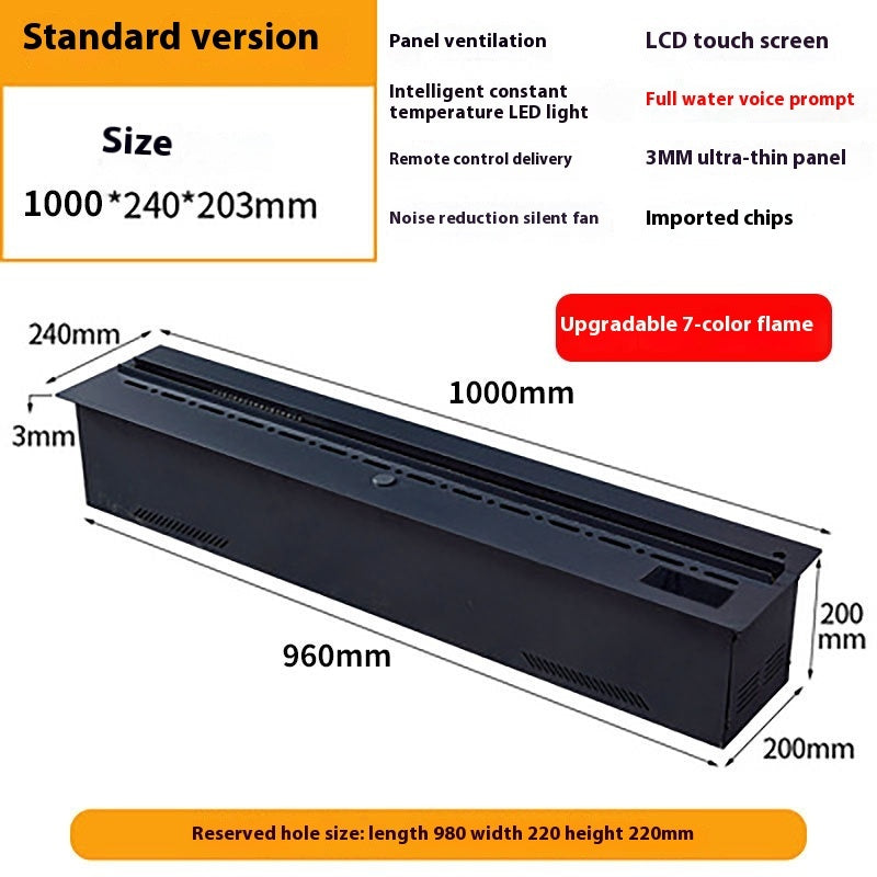 Multi-color 3D Atomization Fireplace Home Decoration Electronic Steam Fireplace