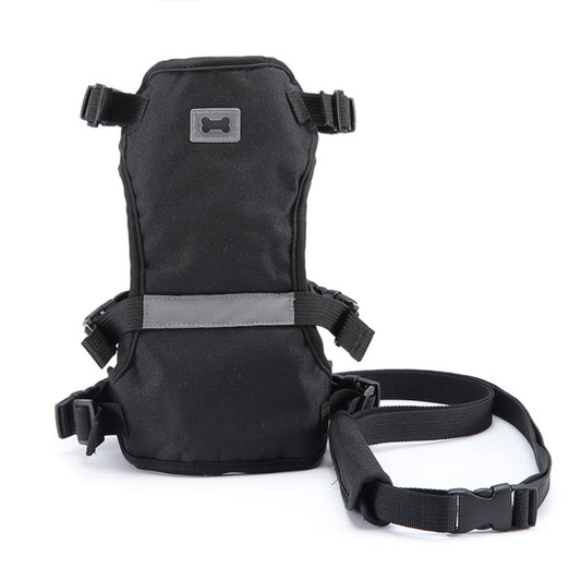 Dog Lift Harness Multi-functional Pet Chest Support Lifting Aid Dog Sling With Handle For Old Disabled Joint Injuries Dogs Walking STXB01 black S