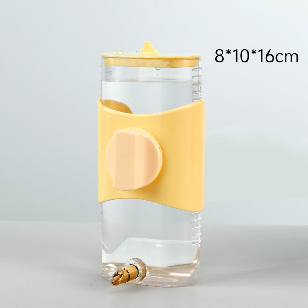 Automatic Birds Water Feeder 300ml Large Capacity Reuseable Firing Pin Water Bottle Bird Water Dispenser (8 x 10 x 16cm) White