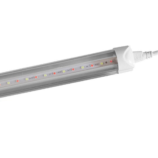 9/18w T8 LED Plant Growth Lamp Energy Saving Aluminum Alloy LED Full Spectrum Plant Light For Indoor Plants Veg Flower (US Plug) Single row 9W