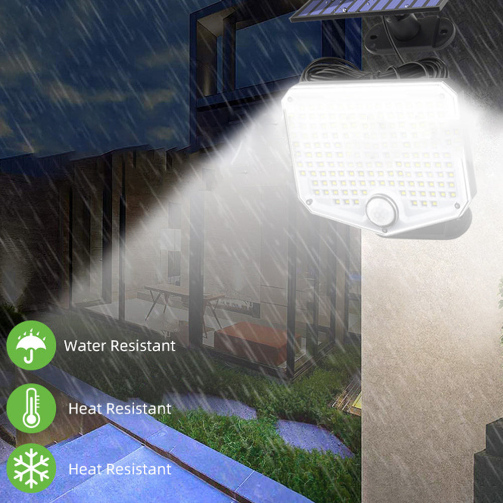Outdoor Solar Lights With 1200mAh Battery 3 Lighting Modes IP65 Waterproof Sensitive PIR CDS Sensors Fast Charging Motion Sensor Wall Lamp 210LED