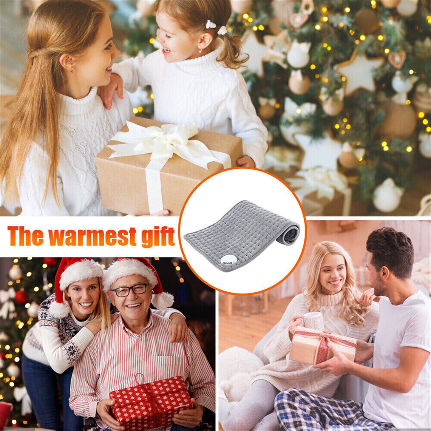 Electric Heating Pad for Back Shoulders Abdomen Legs Arms Physiotherapy Heating Blanket with 10 Heat Settings EU Plug