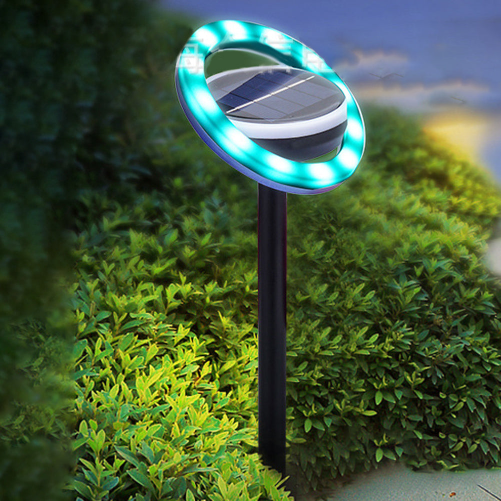 Solar Pathway Lights 12LED Solar Powered Outdoor IP65 Waterproof Landscape Lights Decoration For Garden Yard Patio white light flying saucer light