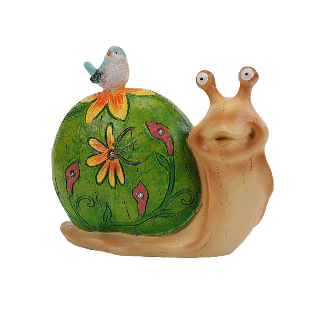 Solar Snail Light Resin Crafts Solar Powered Landscape Lamp For Yard Patio Garden Pathway Porch Decor (8.5 x 26 x 20.5) snails