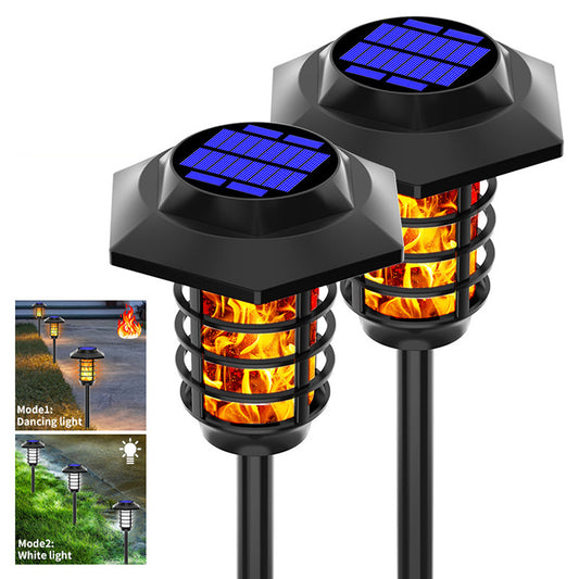 1 Pack/2 Pack/4 Pack Solar Dynaming Flame Lights Outdoor Waterproof Flickering Flame Torch Light Landscape Lamp For Lawn Patio Yard Garden 66LED 1pc