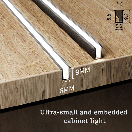 LED Under Cabinet Light Ultra Thin Super Bright Motion Sensor Closet Lights For Wardrobe Cabinet Cupboard (6 x 9mm) 50CM warm light