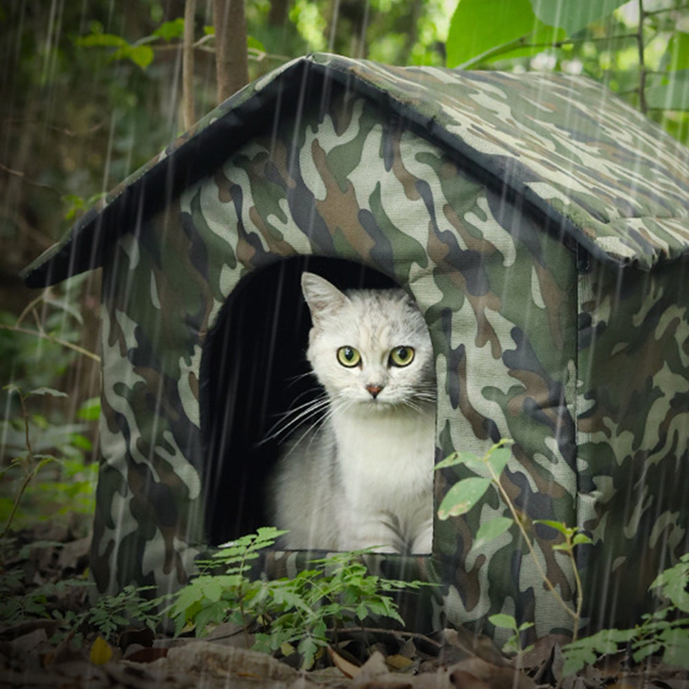 Outdoor Waterproof Cats Dog Houses Winter Tent Indoor Outdoor Cold-Proof Nest For Small Medium Pet Animal medium size