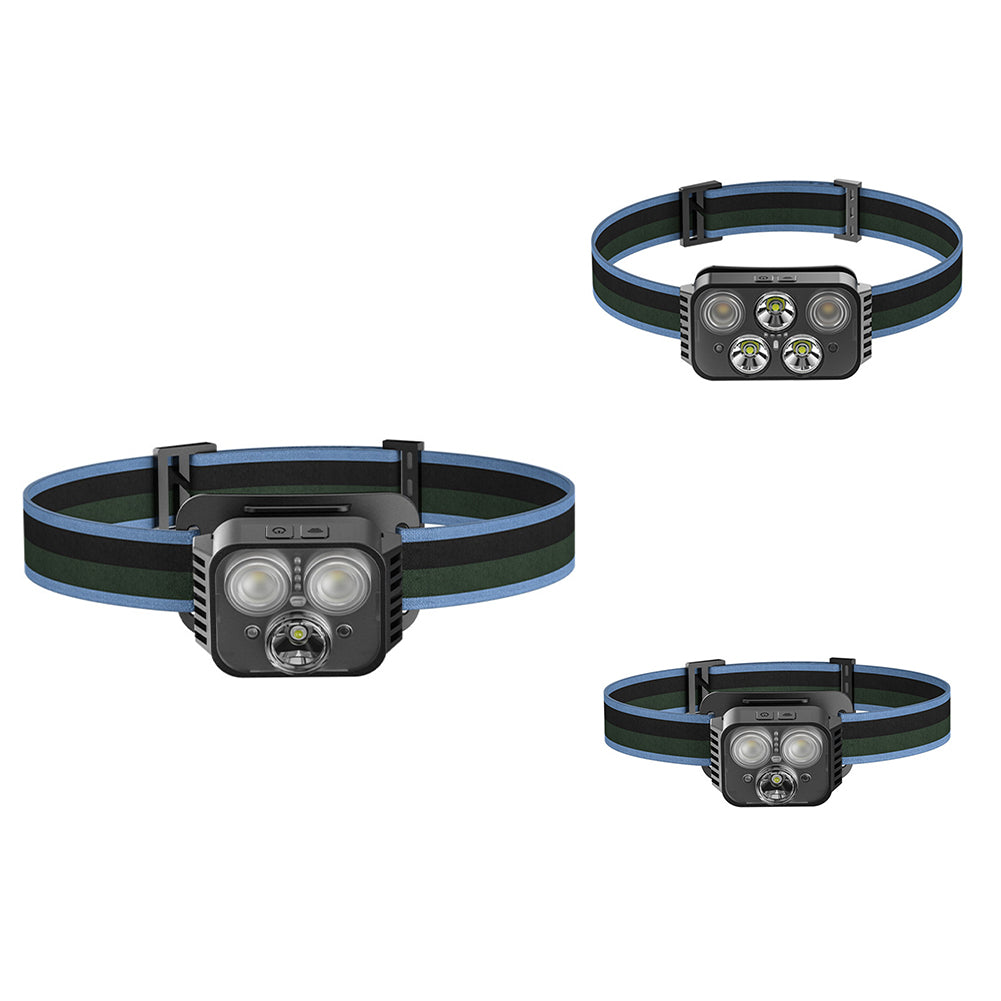 LED Headlamp Flashlight 6 Modes Head Lamp USB Rechargeable Waterproof Head Flashlight For Outdoor Fishing Hiking Camping 3LED
