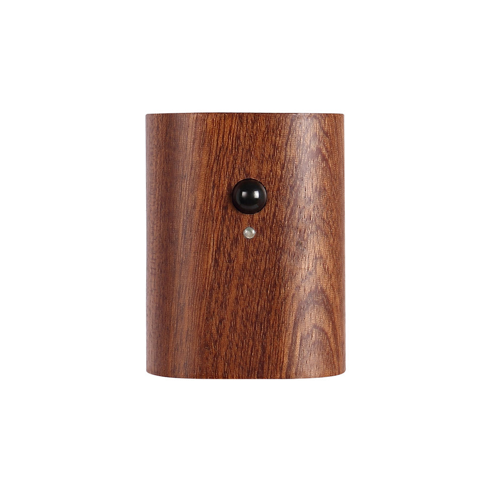 0.4W LED Wall Lamp USB Rechargeable Motion Sensor Magnetic Wood Grain Night Lights Wall Light Fixtures For Bedroom Kitchen Corridor Stairs Lighting Sapele (2 pieces)