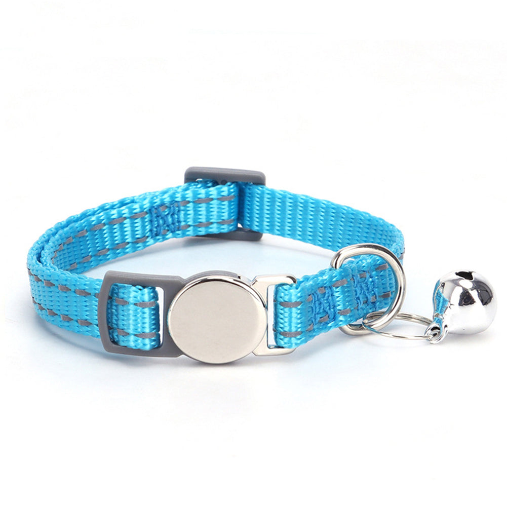 Cat Collars With Bells Adjustable Size Anti Loss Pet Neck Accessories Pet Supplies For Small Medium Large Cats orange [No engraving] 1.0 x 20-30CM