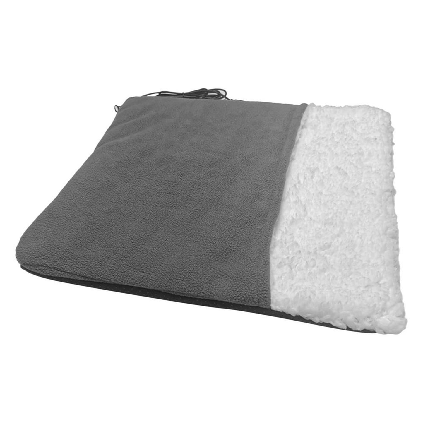 Feet Warming Mat USB Charging Winter Soft Plush Foot Warmer Heater Feet Warming Mat For Men Women 38 x 35cm dark gray