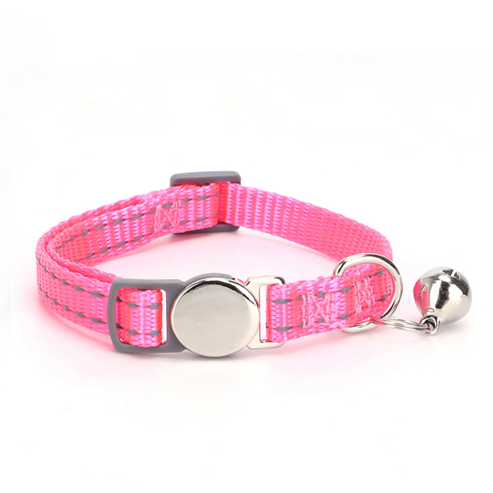Cat Collars With Bells Adjustable Size Anti Loss Pet Neck Accessories Pet Supplies For Small Medium Large Cats green [No engraving] 1.0 x 20-30CM