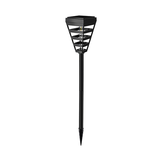 Outdoor Solar Light With 7.3V 2200mA Battery 3000K IP65 Waterproof Super Bright Lawn Lamp For Yard Patio Garden Pathway Porch Decor warm light