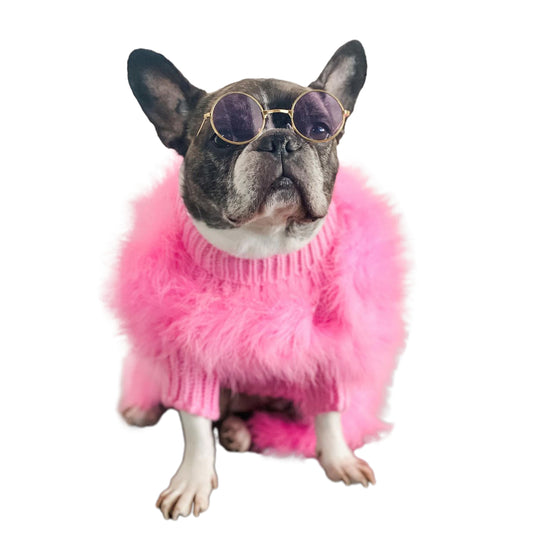 Ladies Turkey Winter Warm Sweater Soft Comfortable Pet Clothes Pets Cosplay Costume For Small Medium Large Dogs pink XL