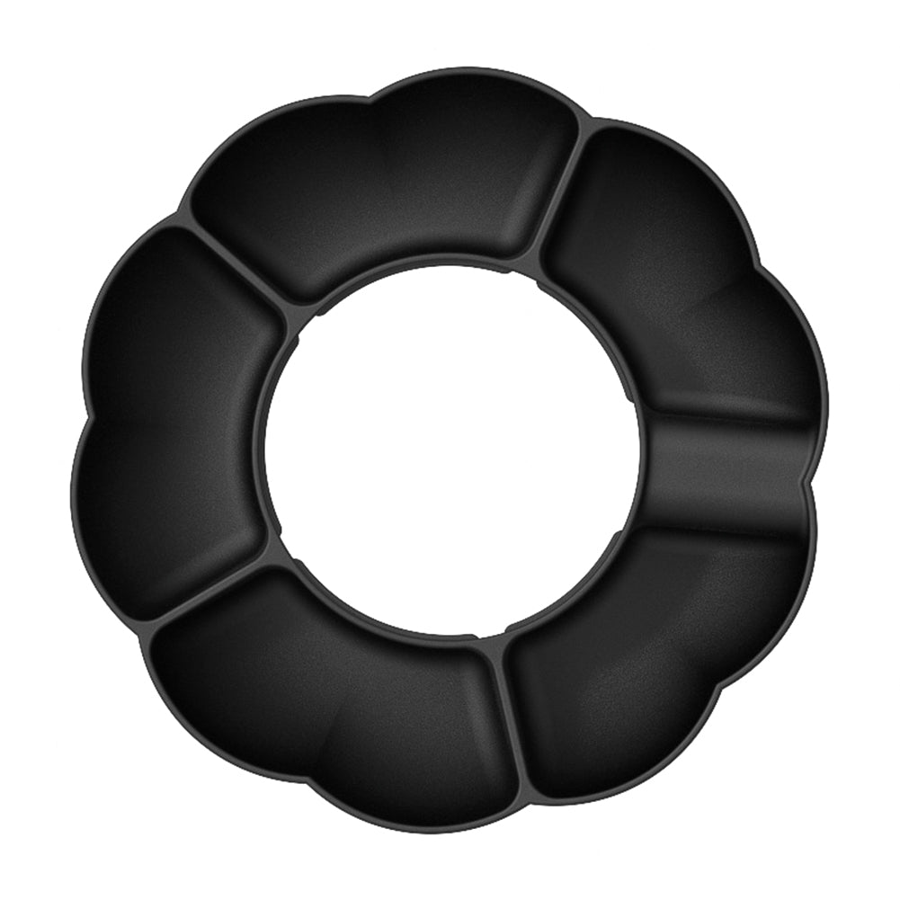 Silicone Snack Tray For 40 Oz Tumbler With Handle Cup Accessories Suitable For Parties Movies Shopping Driving black