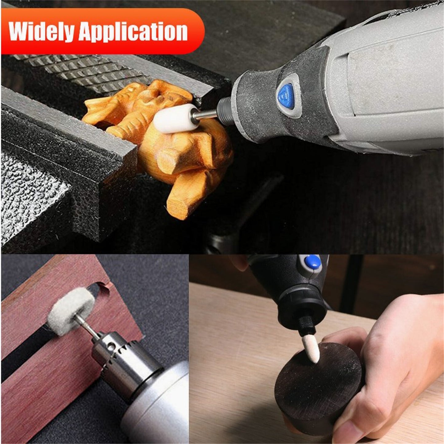 129pcs Polishing Wheels Set With 3.175mm Shank Rotary Tools Grinding Accessories For Gemstones Glass Ceramics 129PCS