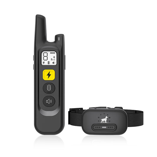 A20 Bark Collar Rechargeable Smart Barking Collar Anti Bark Training Collar Waterproof Barking Trainer Black