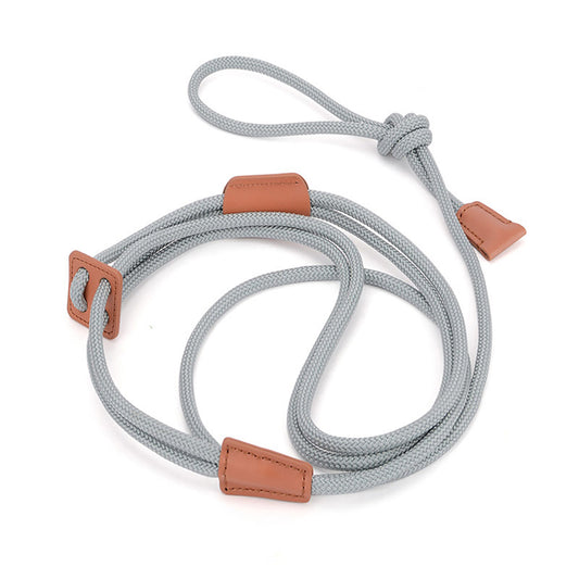 Double Headed Mini Pig Harness Leash Adjustable Heavy Duty Pet Supplies For Daily Walking Training Jogging grey