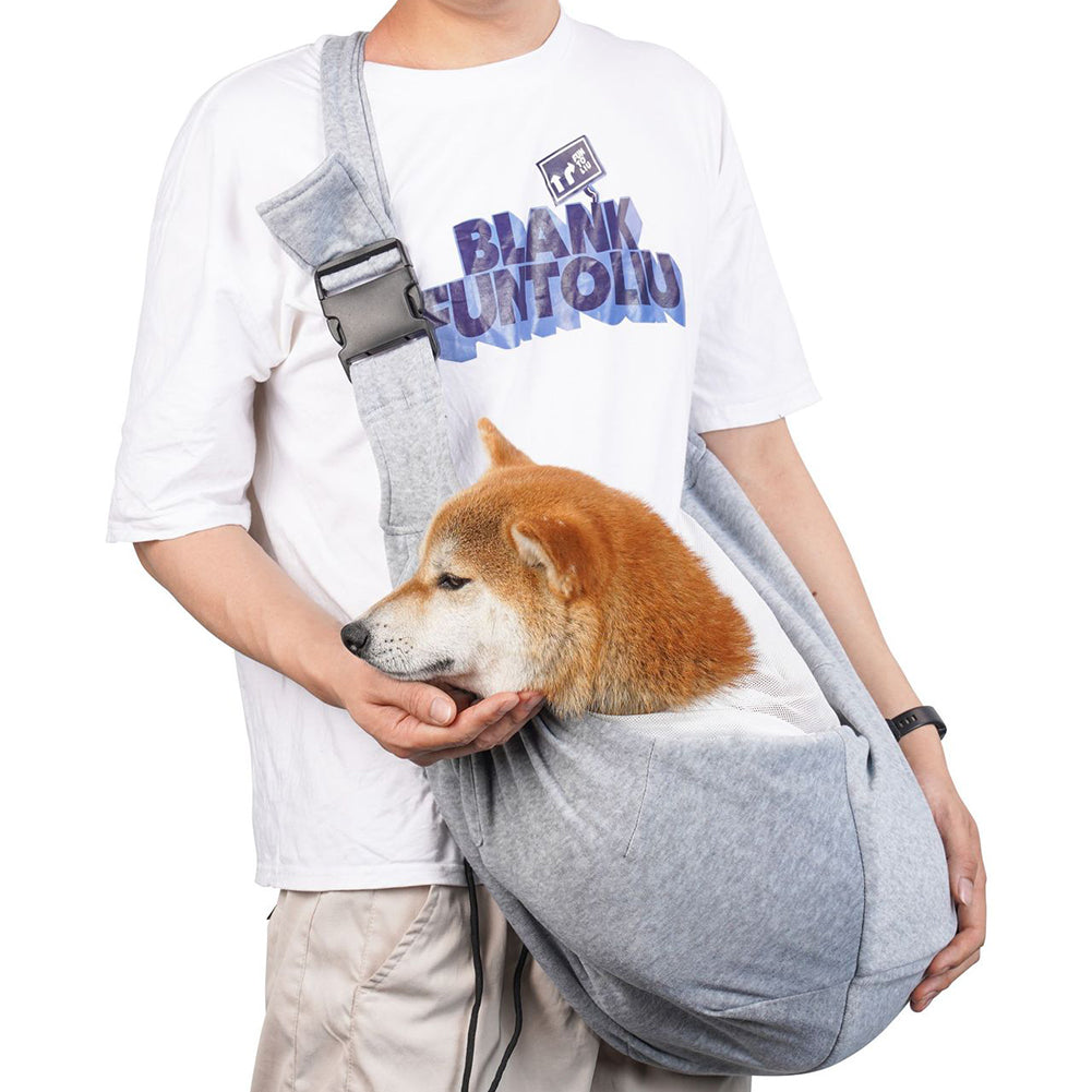 Pet Sling Carrier With Adjustable Shoulder Strap Soft Breathable Shoulder Messenger Bag Pet Supplies For Dogs Cats ArmyGreen