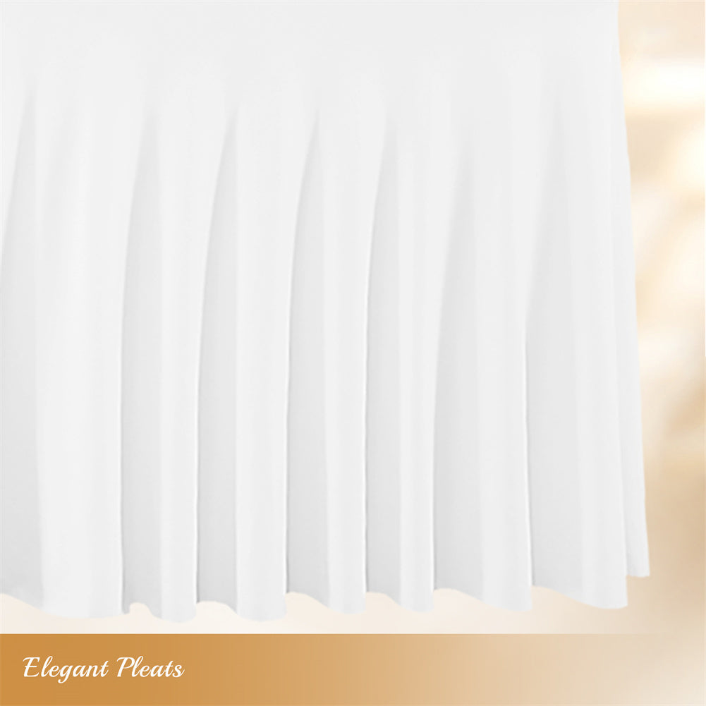 Table Cloth For Rectangle Table Wrinkle-Resistant Washable Tablecloth Table Skirt For High Top Bar Wedding Party Events 4FT(122 x 60 x 76cm)
