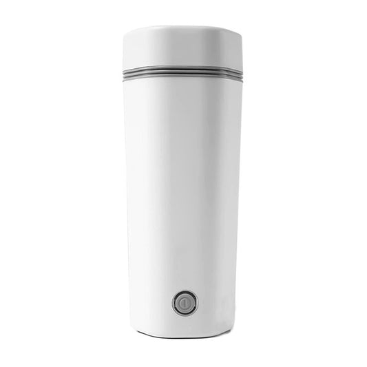 300W Portable Travel Electric Kettle Anti Scalding Design 304 Stainless Steel Fast Water Boil Tea Pot Suitable For Milk Coffee Water Tea White (EU plug)