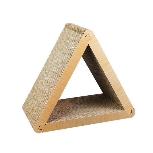 Triangular Cat Scratching Board Wear-resistant Scratch-Resistant Corrugated Paper Cat Nest Grinding Claw Toys For Cats Grind Claws (45 x 23 x 40cm) Cat Scratching Board 45 x 23 x 40cm