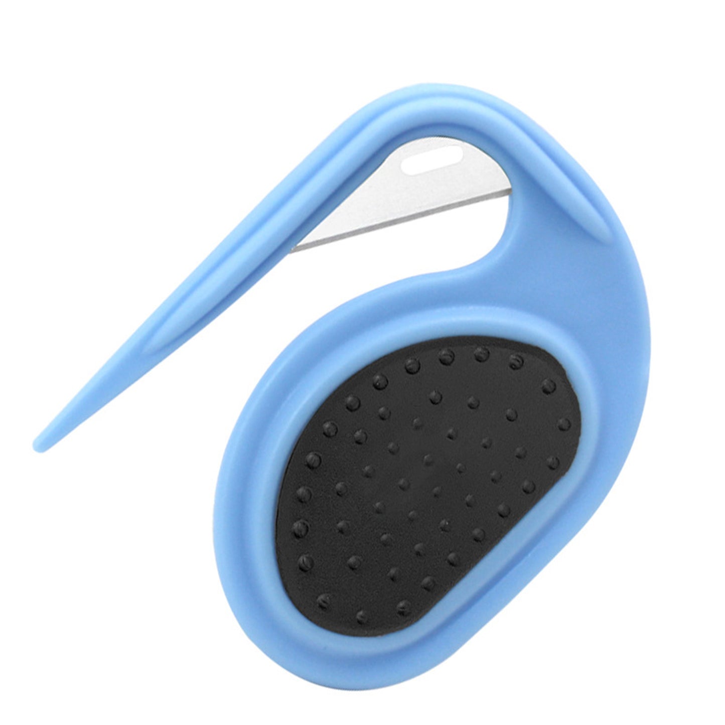 Pet Dog Open Knot Comb With Anti Slip Handle Deep Cleaning Improves Circulation Shedding Grooming Trimmer Comb For Dogs Cats blue