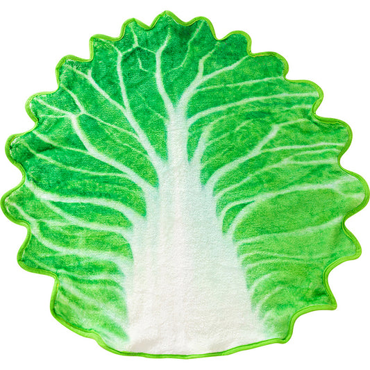 Dog Blankets For Medium Dogs Cute Chinese Cabbage Shape Pets Small Blankets Kennel Bed Soft Flannel Mat Supplies Chinese cabbage M：65 x 65cm