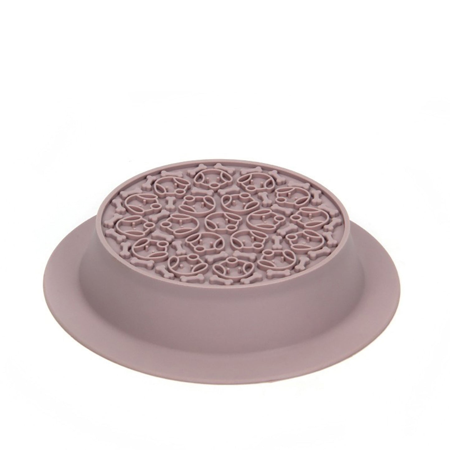 Slow Feeder Dog Bowls Dual-use Food-grade Silicone Slow Down Eating Food Water Bowl Pet Supplies For Puppy Cats Pink