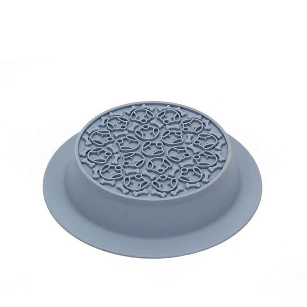 Slow Feeder Dog Bowls Dual-use Food-grade Silicone Slow Down Eating Food Water Bowl Pet Supplies For Puppy Cats Green