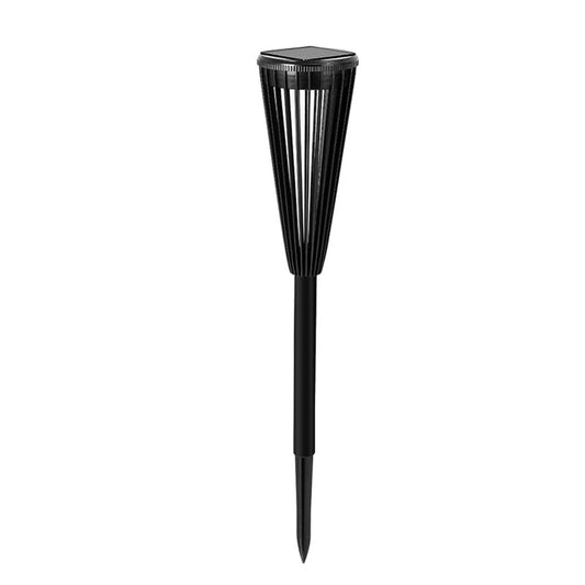Outdoor Solar Pathway Lights Outdoor IP65 Waterproof Path Bright Lights Decorative White Warm Light For Yard Walkway Lawn Driveway Black shell beta lamp