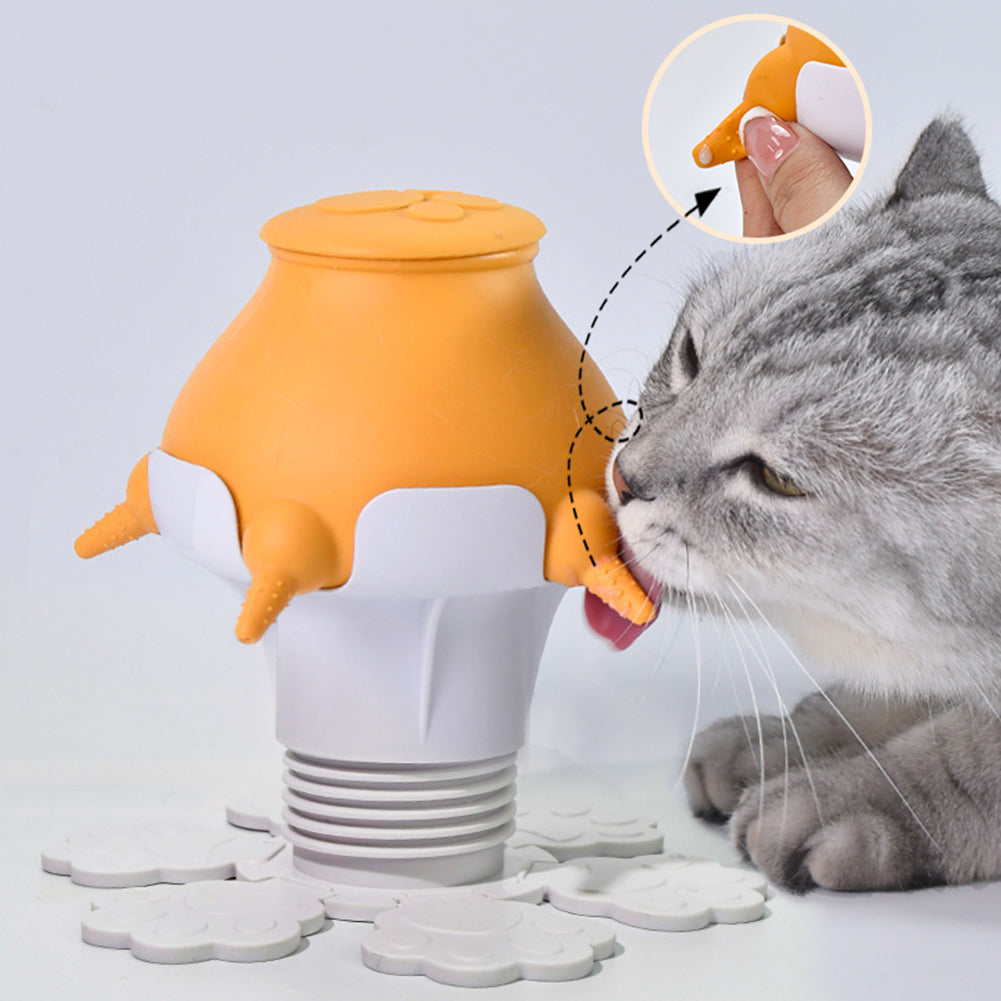 Puppy Feeder For Multiple Puppies Silicone Breast Milk Feeder With Mulit-Nipples Milk Bowl For Newborn Pets Puppy Kitten Yellow